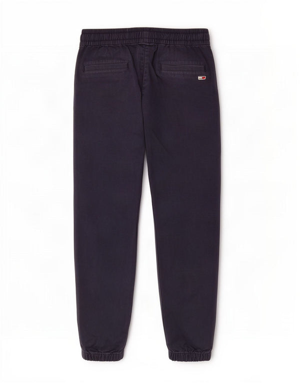 Tommy Hilfiger Herre Joggers Chino Bukser Large W34 L29 Marineblå Bomuld
