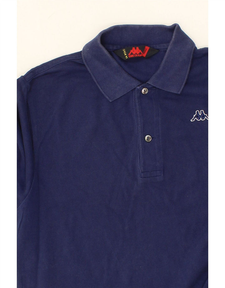 KAPPA Mens Polo Shirt Small Navy Blue Cotton Vintage Kappa and Second-Hand Kappa from Messina Hembry 