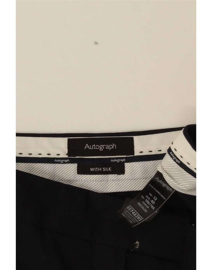 Marks & Spencer Chinobukser til kvinder UK 12 Medium W32 L30 Marineblå