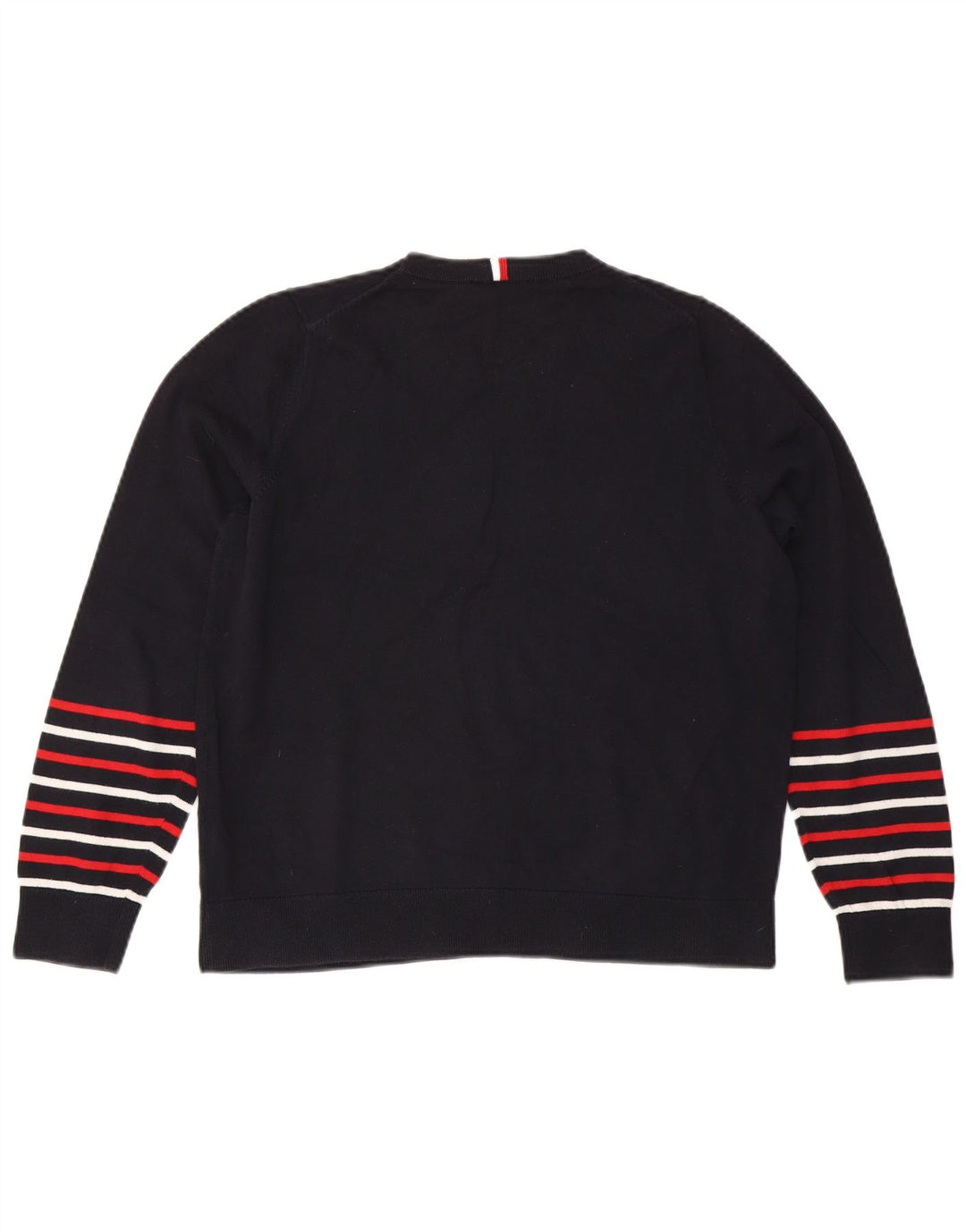 TOMMY HILFIGER sweater med rund hals til kvinder UK 14 Medium Navy Blue