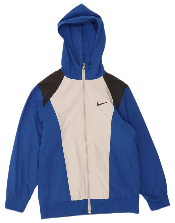 Nike Træningsdragt med hætte til drenge Topjakke 10-11 år Medium Blue Colourblock