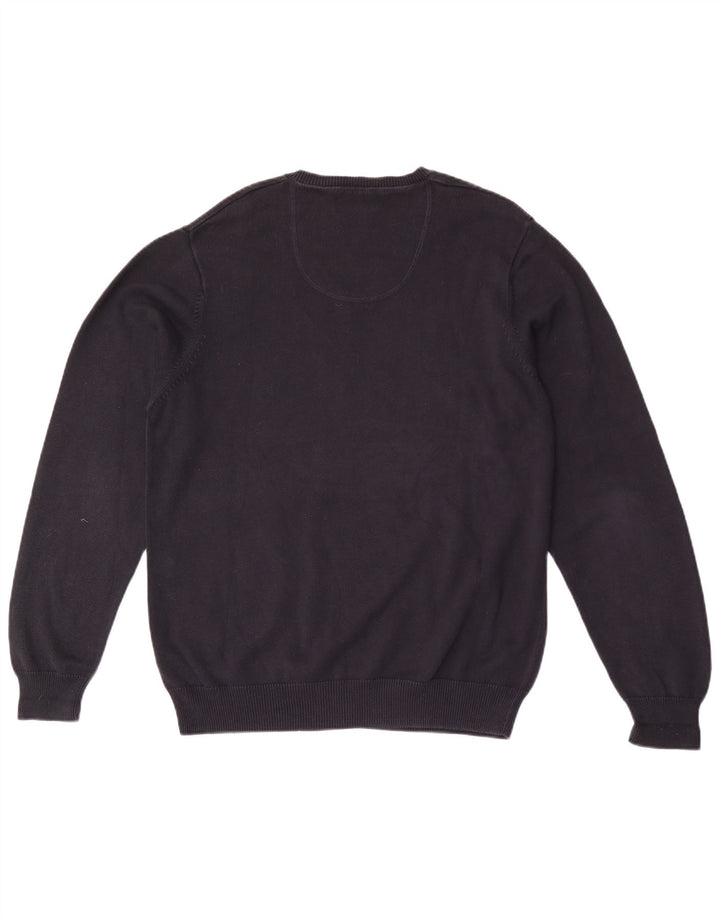 Marks & Spencer Herre Blue Harbor V-hals sweater Large Navy Blue