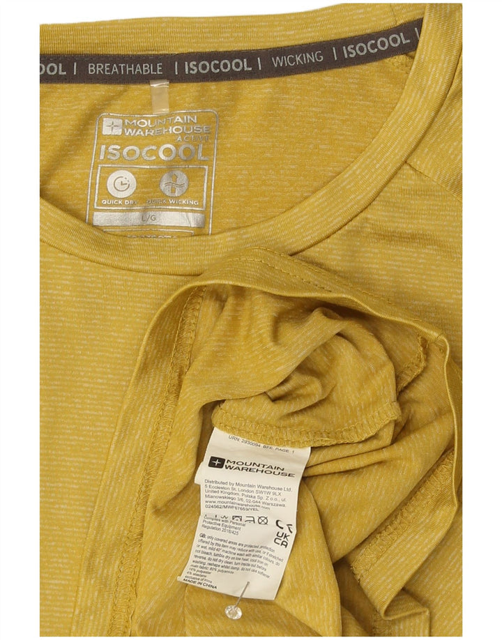 Mountain Warehouse Herre IsoCool T-Shirt Top Stor Gul Polyester