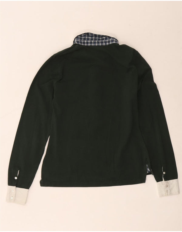 Gant Langærmet Rugby Polo Shirt UK 8 Lille grøn farveblok