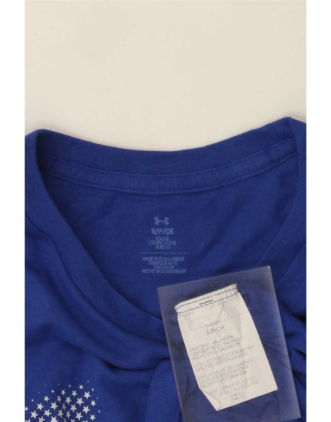 Under Armour Herre grafisk T-shirt Top Lille Blå Bomuld