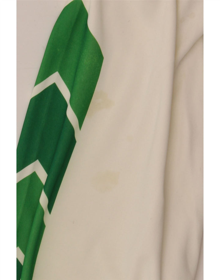 Vintage træningsdragt til mænd Top jakke 2XL Hvid Colourblock Nylon