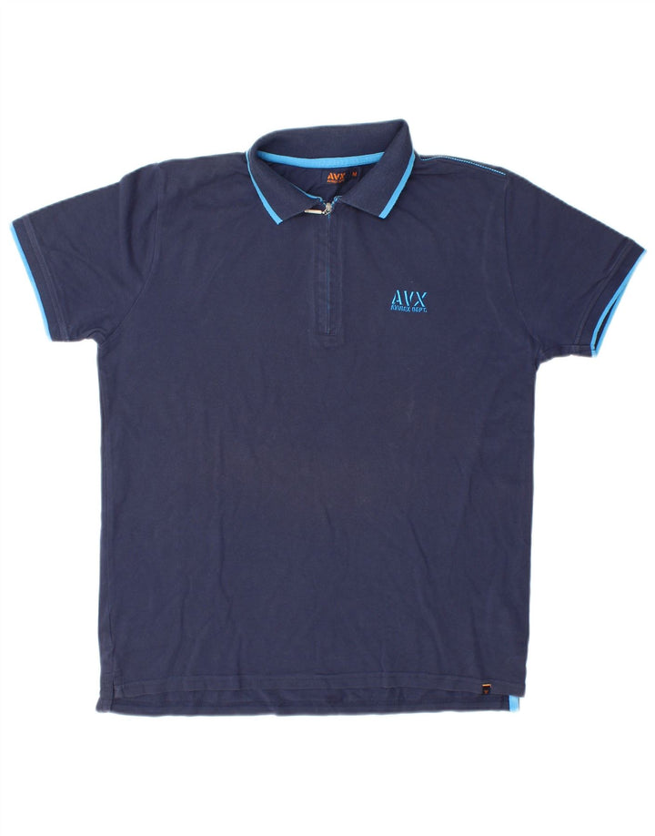 AVIREX herre poloshirt Medium marineblå bomuld