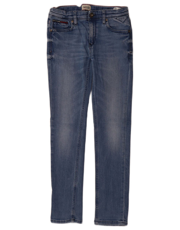 Tommy Hilfiger Boys Skinny Jeans 9-10 Years W24 L27 Blue Cotton