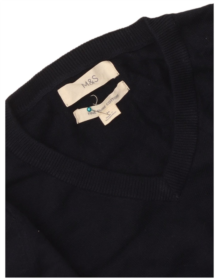 Marks & Spencer Herre V-hals sweater Medium Navy Blue