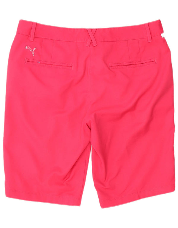 Puma Chino Shorts til kvinder UK 14 Large W34 Pink Polyester