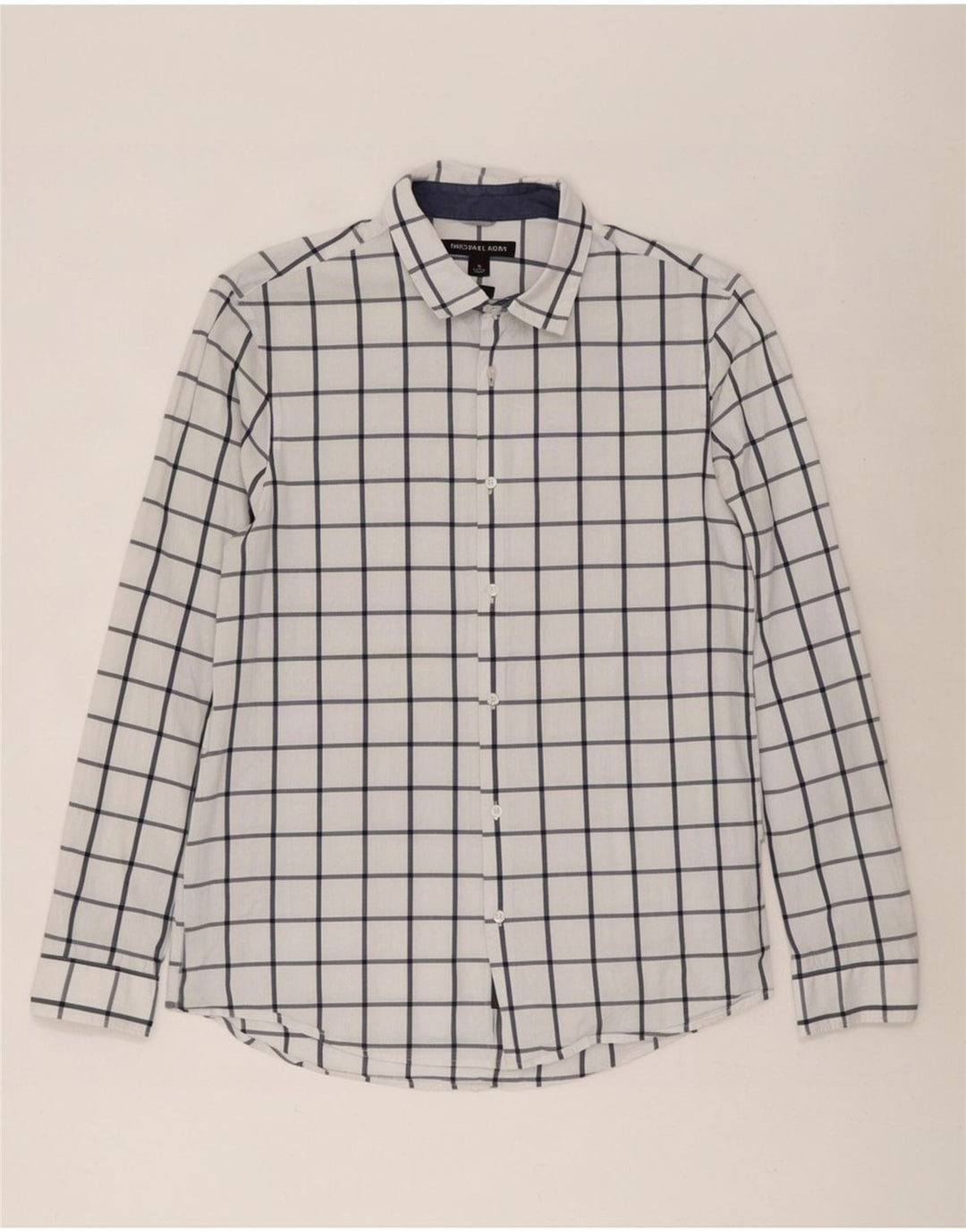 Michael Kors Herre Slim Fit skjorte Medium hvid ternet