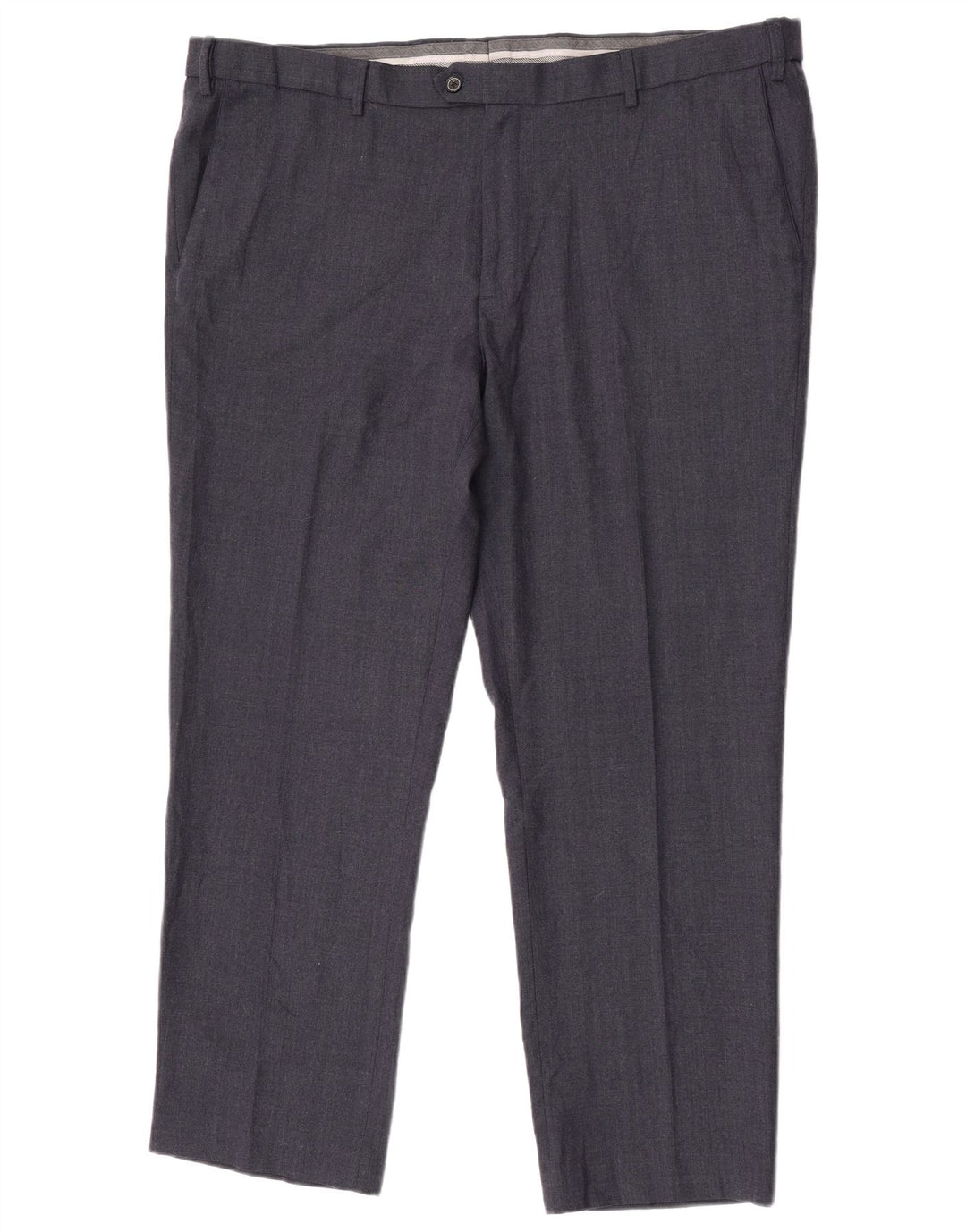 Marks & Spencer Herre Regular Fit Suit Bukser W44 L31 Marineblå Uld
