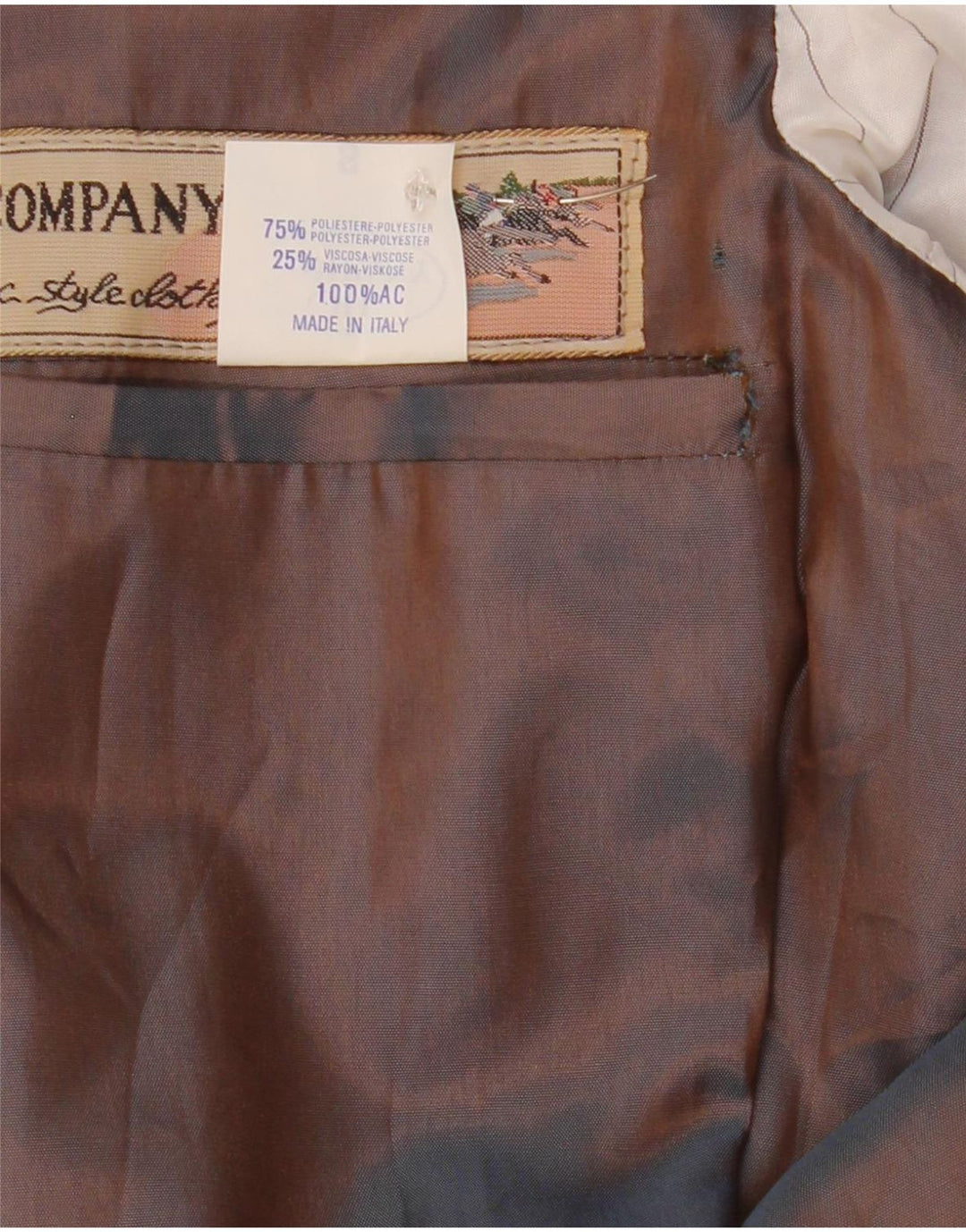 Vintage herre 2-knaps blazerjakke UK 36 Lille grå polyester