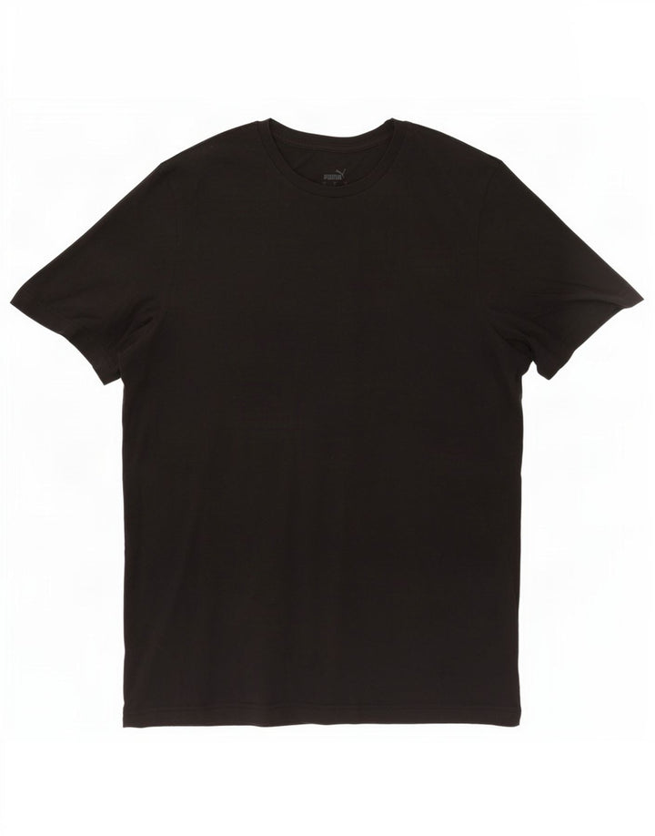 Puma Herre T-Shirt Top Stor Sort Bomuld