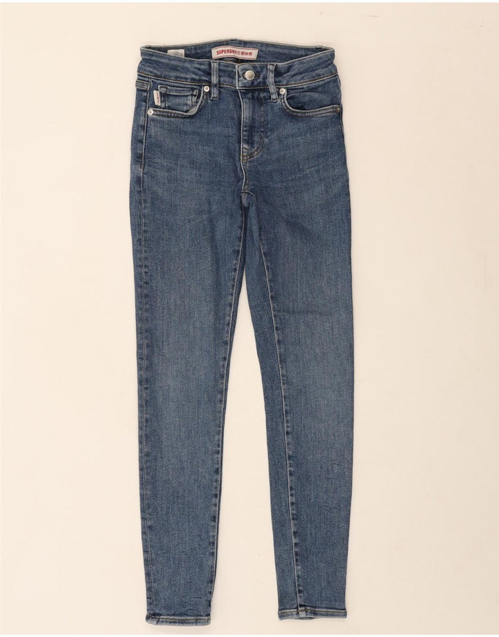 SUPERDRY Womens Skinny Jeans W26 L30 Blue Cotton Vintage Superdry and Second-Hand Superdry from Messina Hembry 