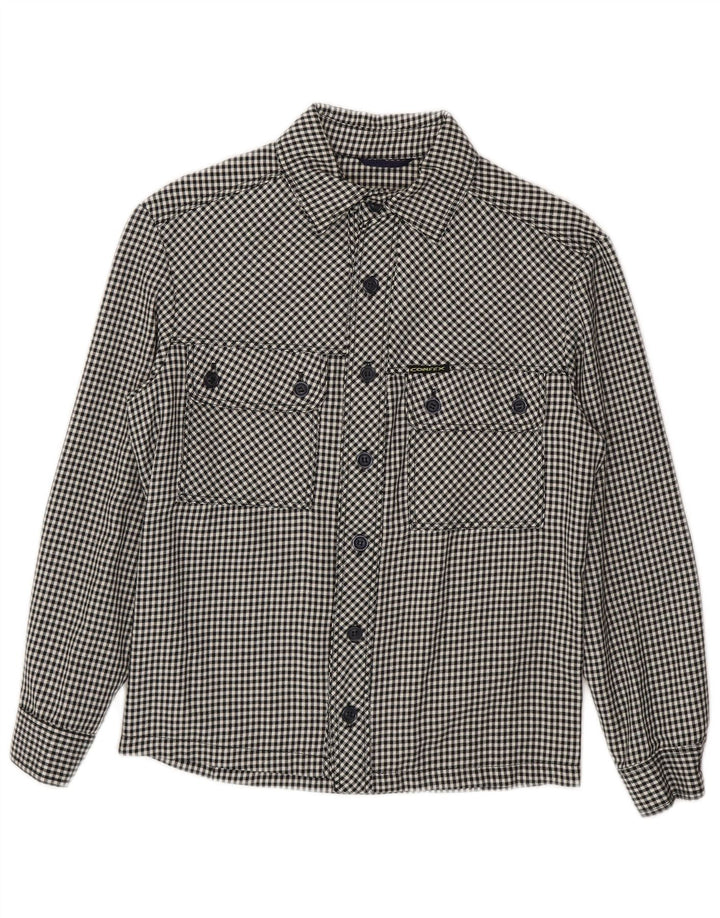 Vintage herreskjorte lille marineblå Gingham