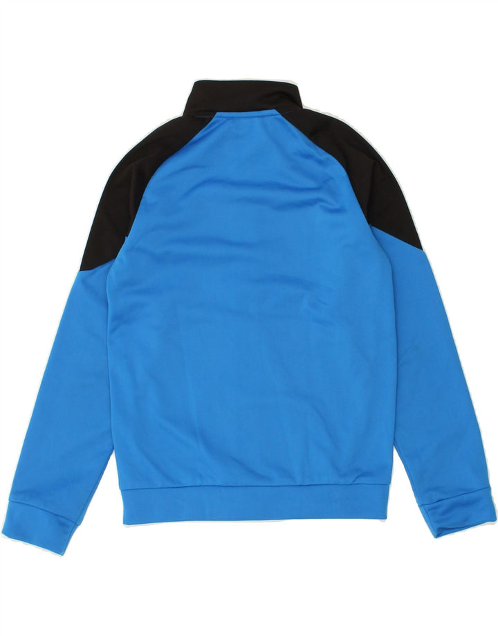 PUMA Boys Graphic Tracksuit Top Jacket 9-10 Years Blue Colourblock Vintage Puma and Second-Hand Puma from Messina Hembry 
