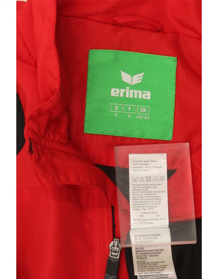 Erima Træningsdragt Topjakke til mænd UK 40/42 Medium Rød Colourblock Polyester