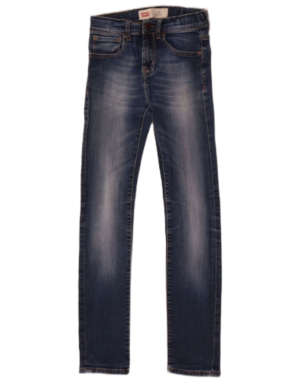 Levi's Boys 510 Skinny Jeans 11-12 år W24 L28 Blå Bomuld