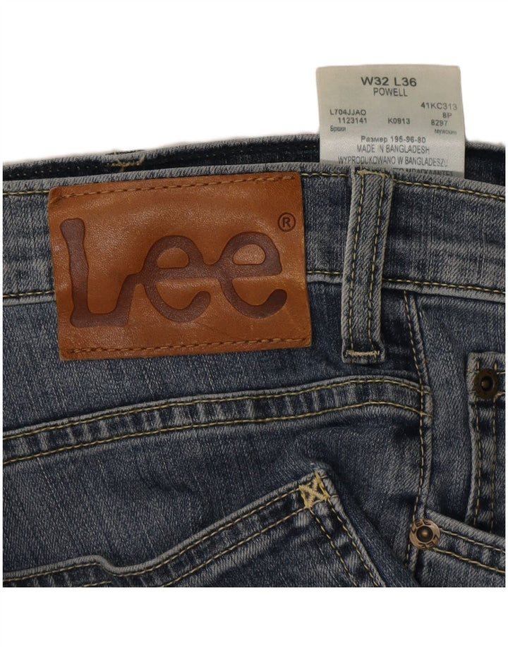 LEE Herre Powell Slim Jeans W32 L31 Blå Bomuld