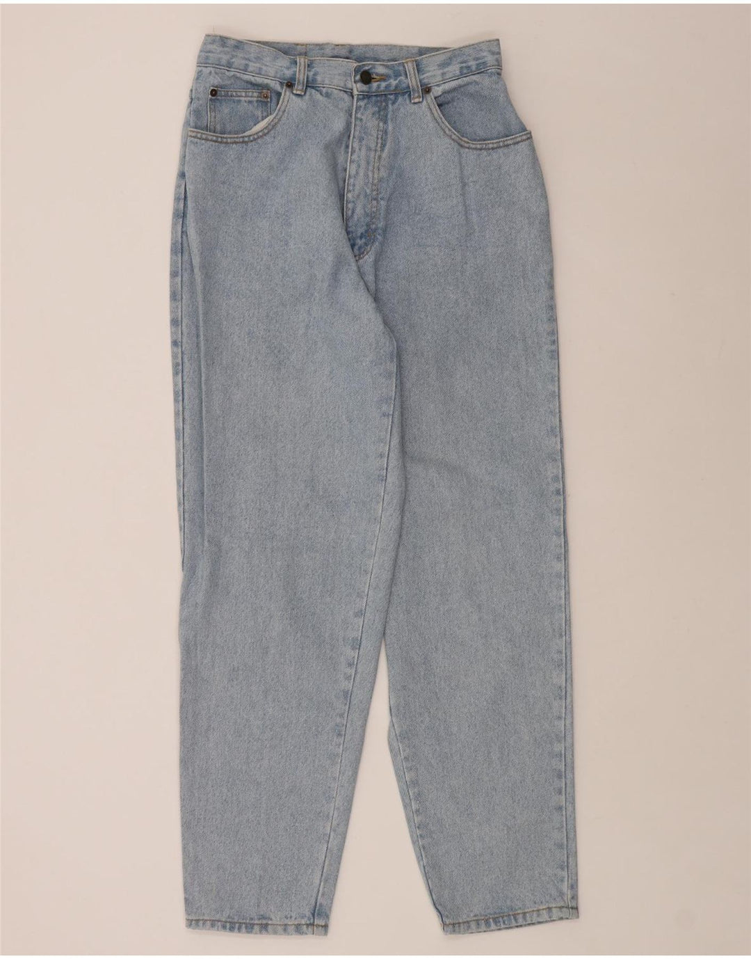 VINTAGE Womens Tapered Jeans IT 42 Medium W28 L31 Blue Cotton