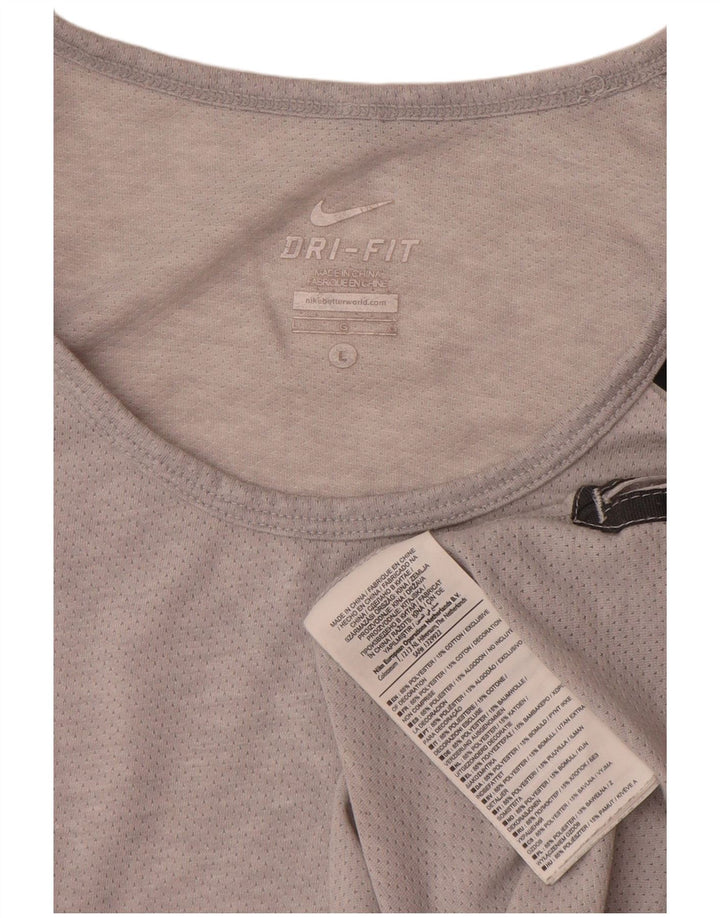 Nike Herre Dri Fit Vest Top Large Grå Colourblock Polyester