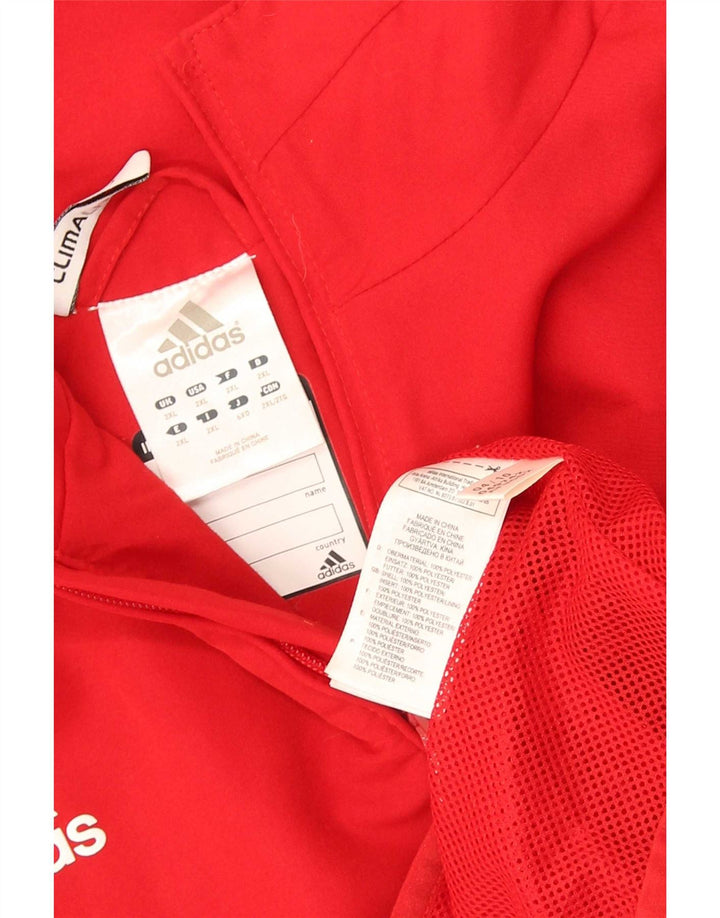 Adidas Herre Climalite Træningsdragt Topjakke 2XL Rød Polyester