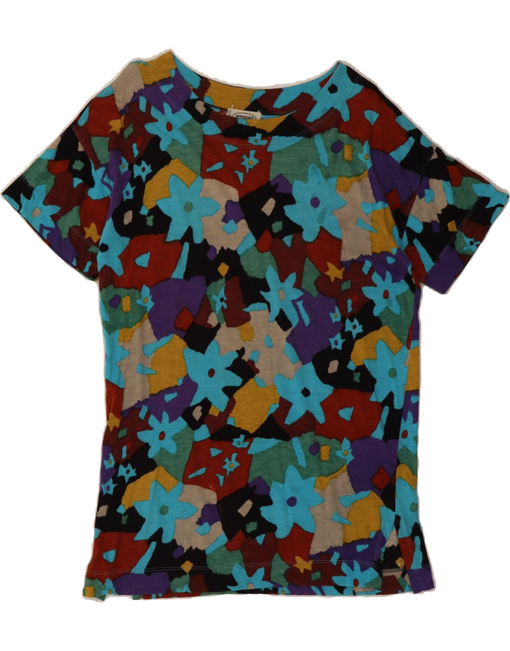 MISSONI Womens Abstract Pattern T-Shirt Top UK 10 Small Multicoloured Vintage Missoni and Second-Hand Missoni from Messina Hembry 