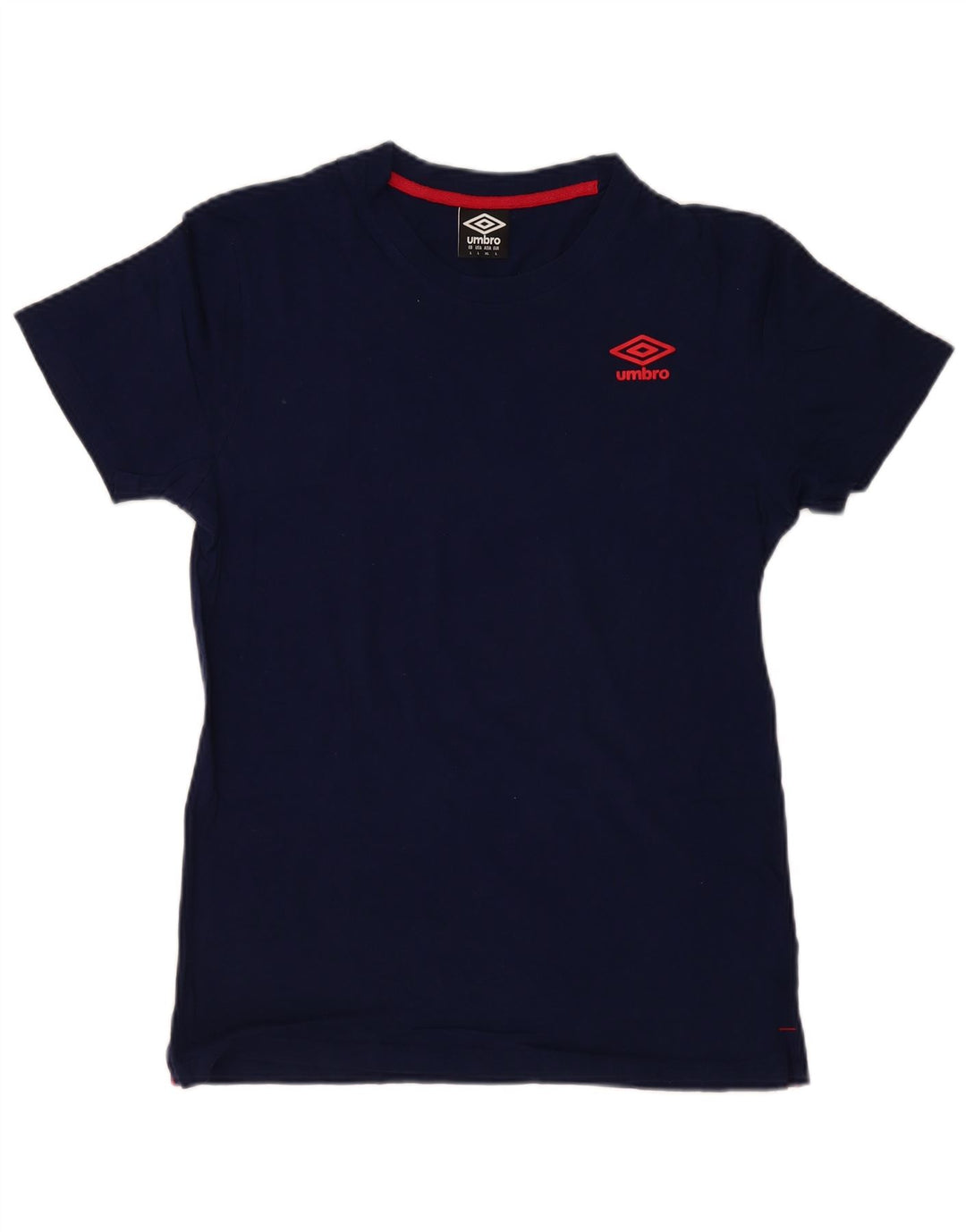 Umbro Herre T-Shirt Top Stor Marineblå Bomuld