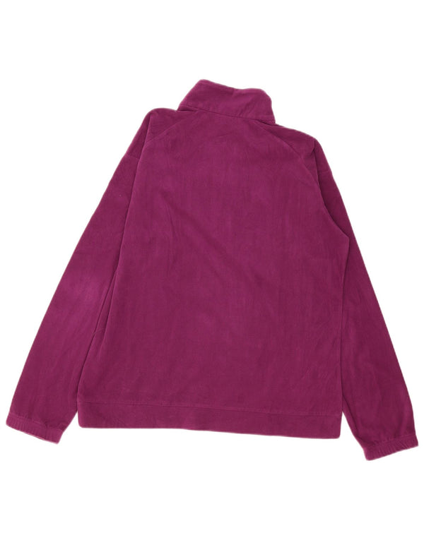 Asics Dame Fleece Jumper med lynlås DK 16 Stor lilla polyester