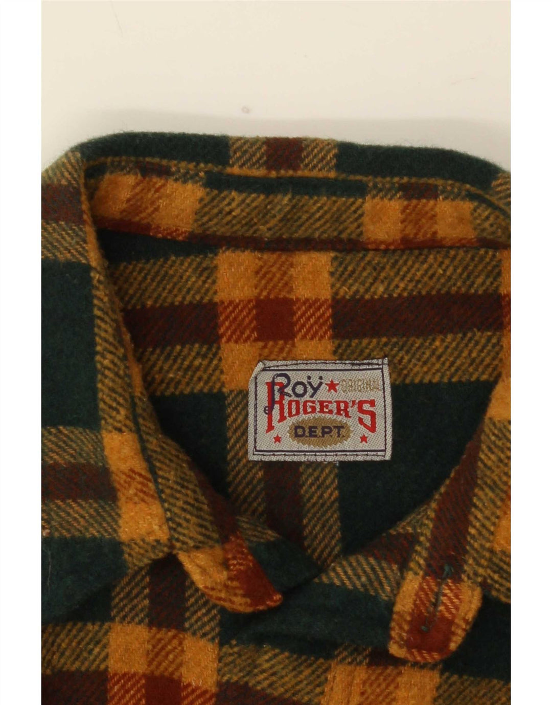 Roy Rogers Herre Overshirt Flanellskjorte Stor Grøn Ternet