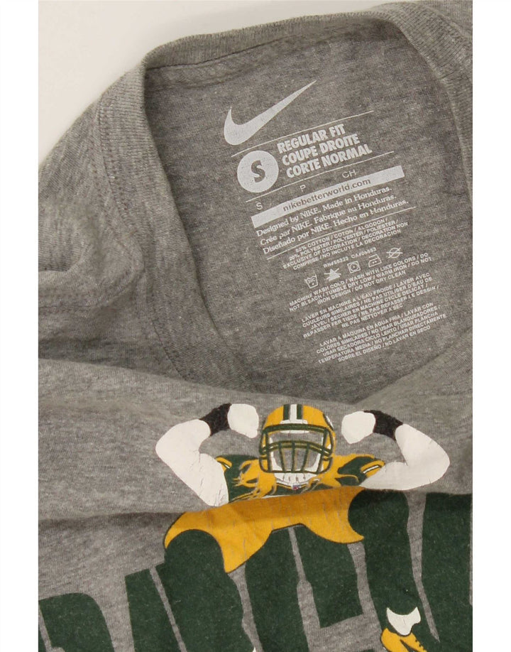 Nike Herre Packers grafisk top langærmet lille grå bomuld