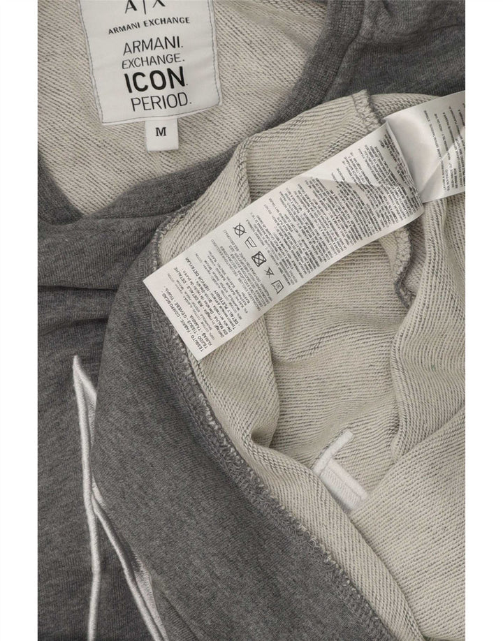 Armani Exchange Herre Grafisk Sweatshirt Jumper Medium Grå Bomuld