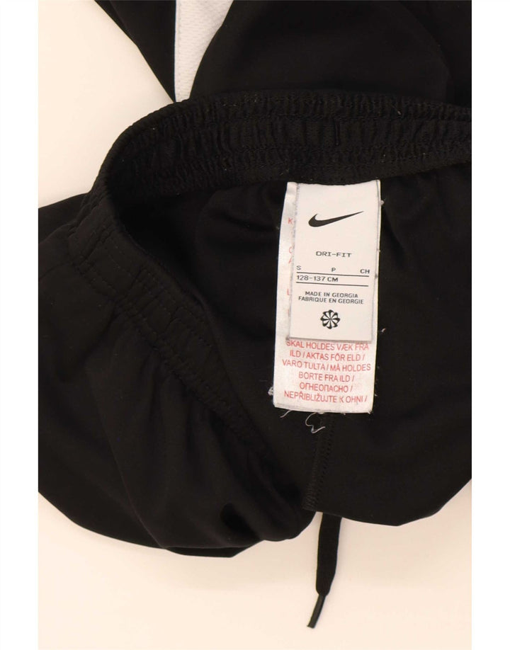 Nike Boys træningsdragt bukser 8-9 år Small Black Colourblock Polyester