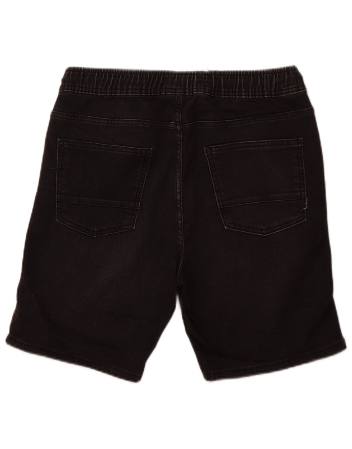 ZARA Mens Denim Shorts Medium W31 Black Cotton
