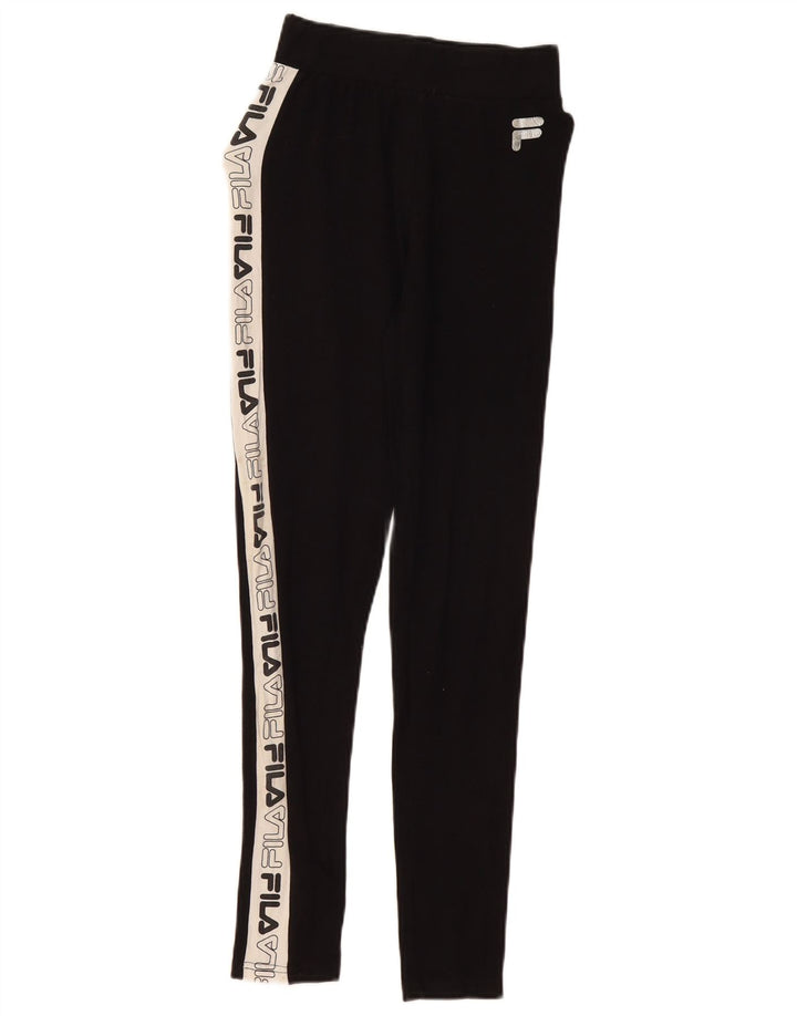 Fila Grafiske Leggings til kvinder UK 6 XS Sort