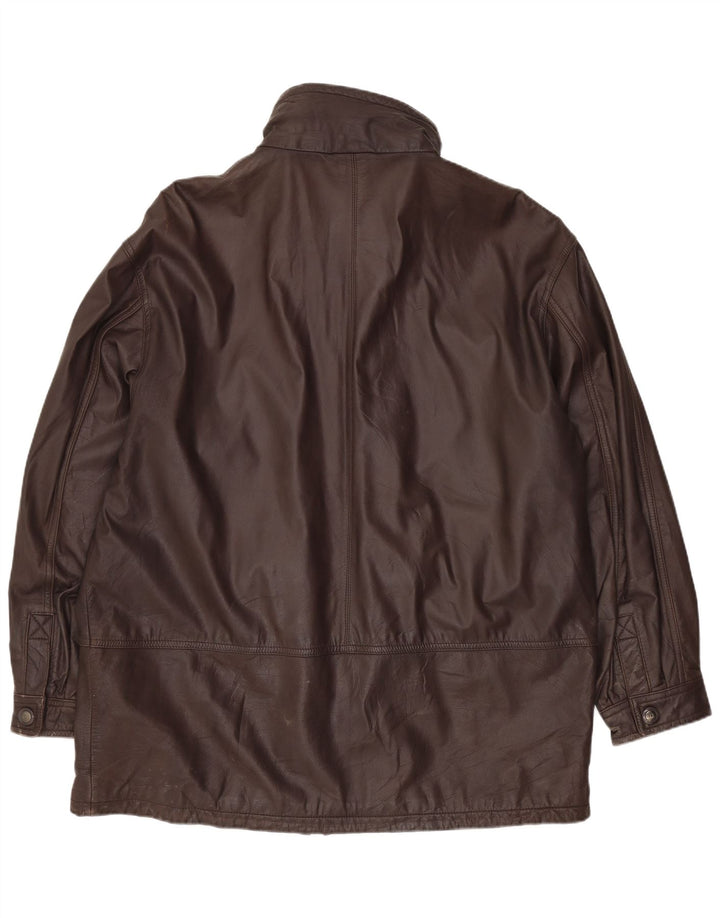 Vintage herre læderjakke UK 40 Stor brunt læder