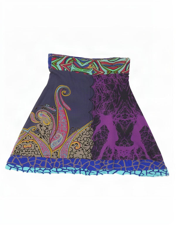 Desigual Kvinders Grafisk A-Line nederdel Medium W30 Flerfarvet Paisley