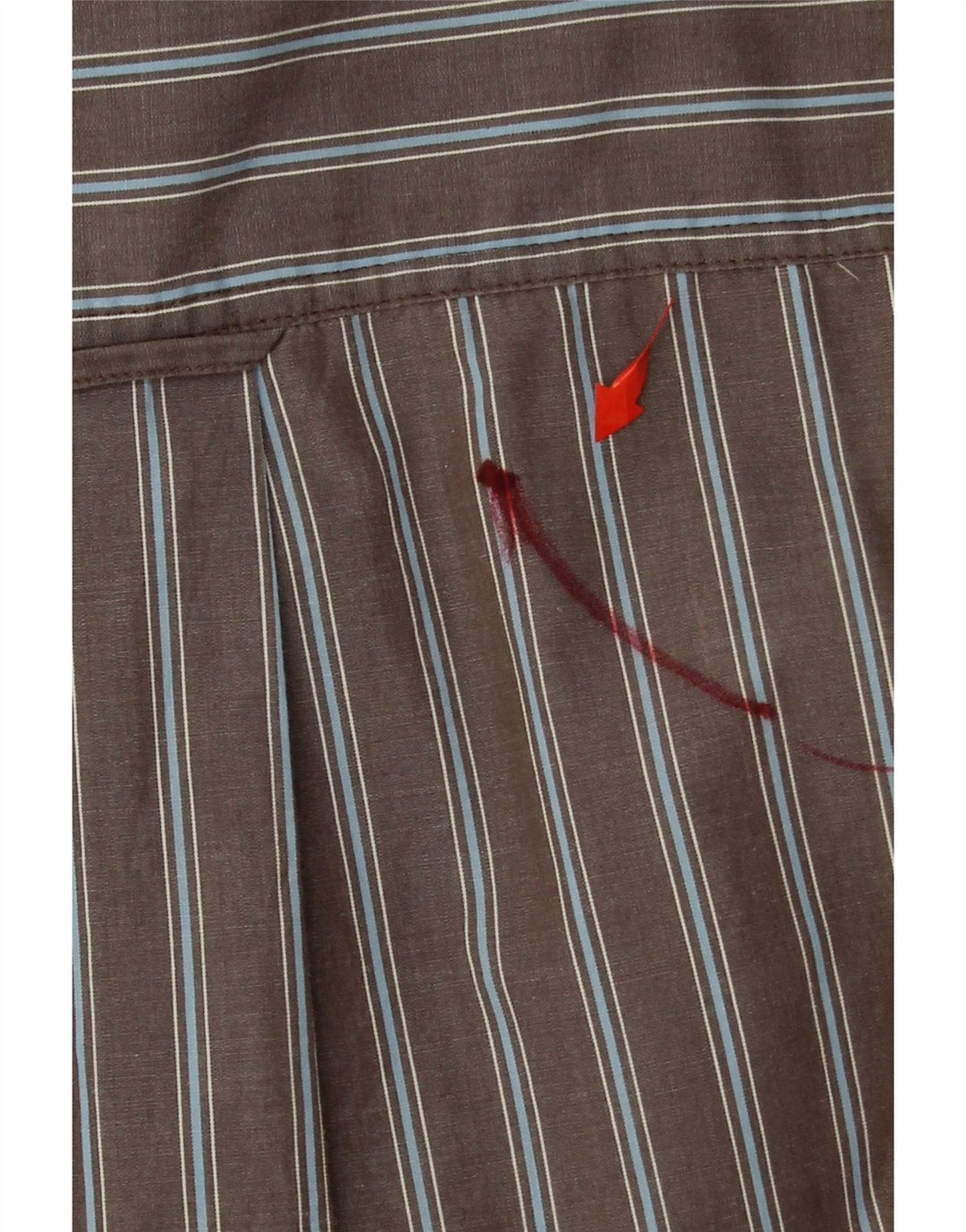 CHAPS Mens Shirt 2XL Grey Striped Cotton Vintage Chaps and Second-Hand Chaps from Messina Hembry 