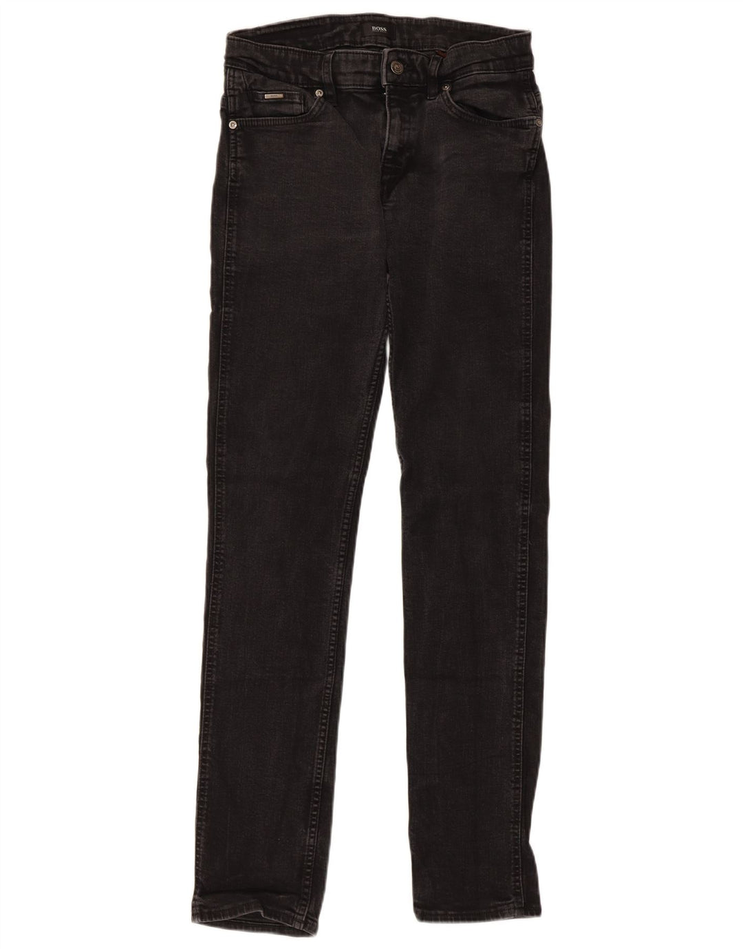 Hugo Boss Herre Slim Jeans W30 L31 Sort Bomuld