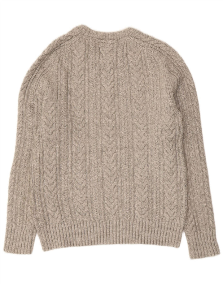 Fat Face Dame Jumper Sweater UK 14 Stor Grå