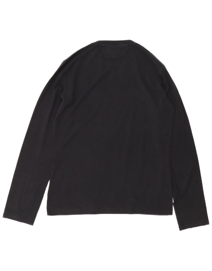 Armani Jeans Herre Top Langærmet Medium Sort Bomuld