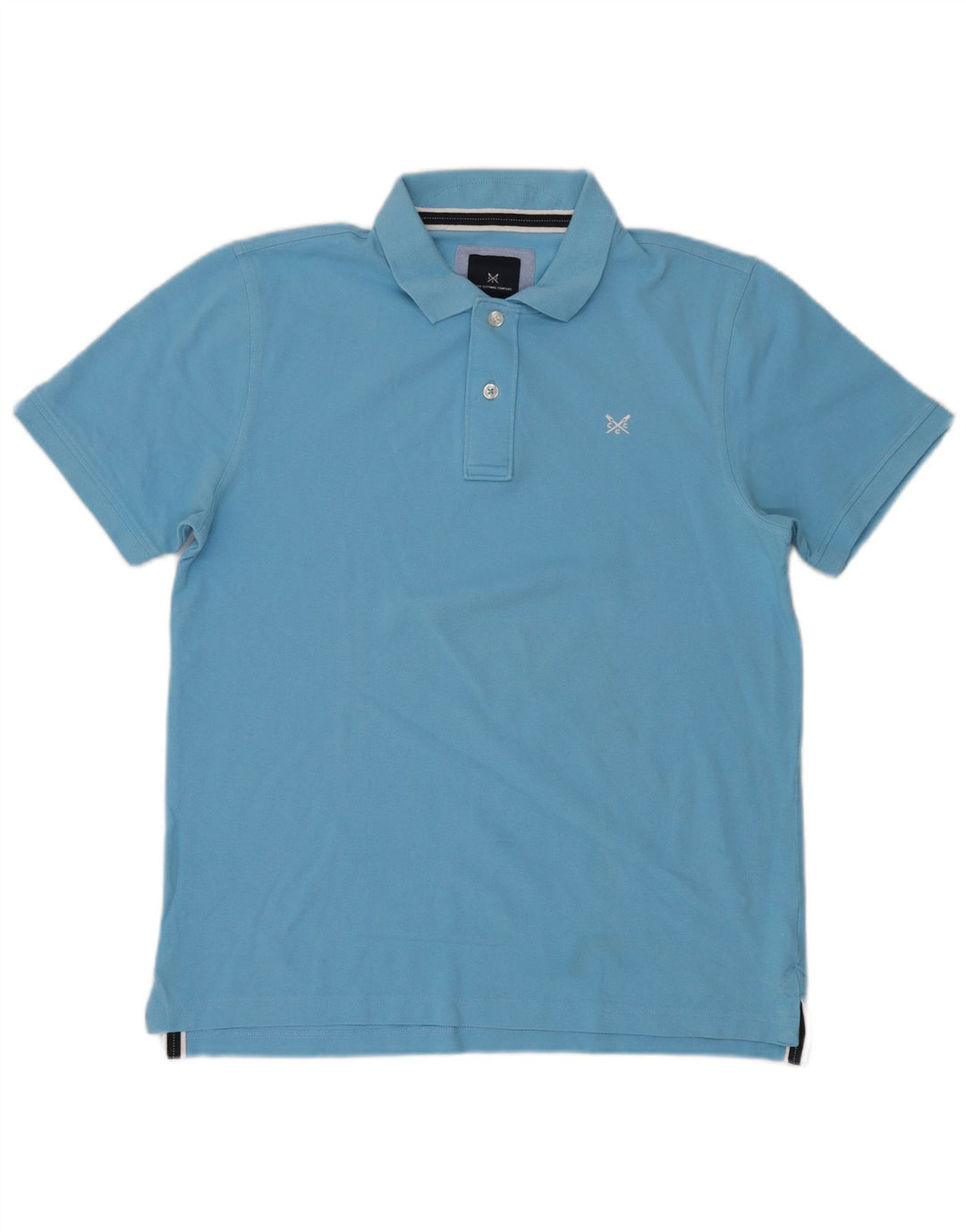 CREW TØJ Herre poloshirt Stor blå bomuld