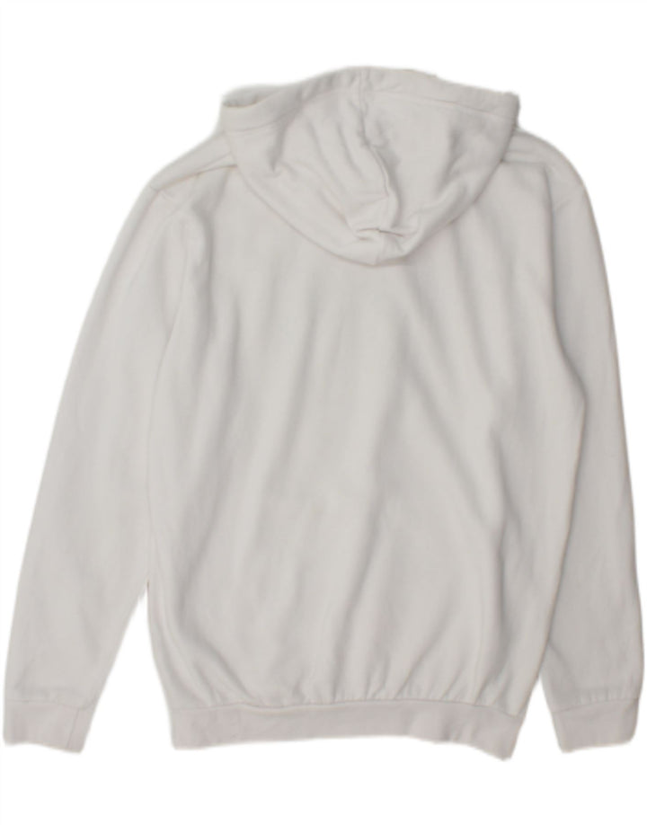 Sergio Tacchini Herre grafisk hættetrøje Jumper Medium hvid bomuld