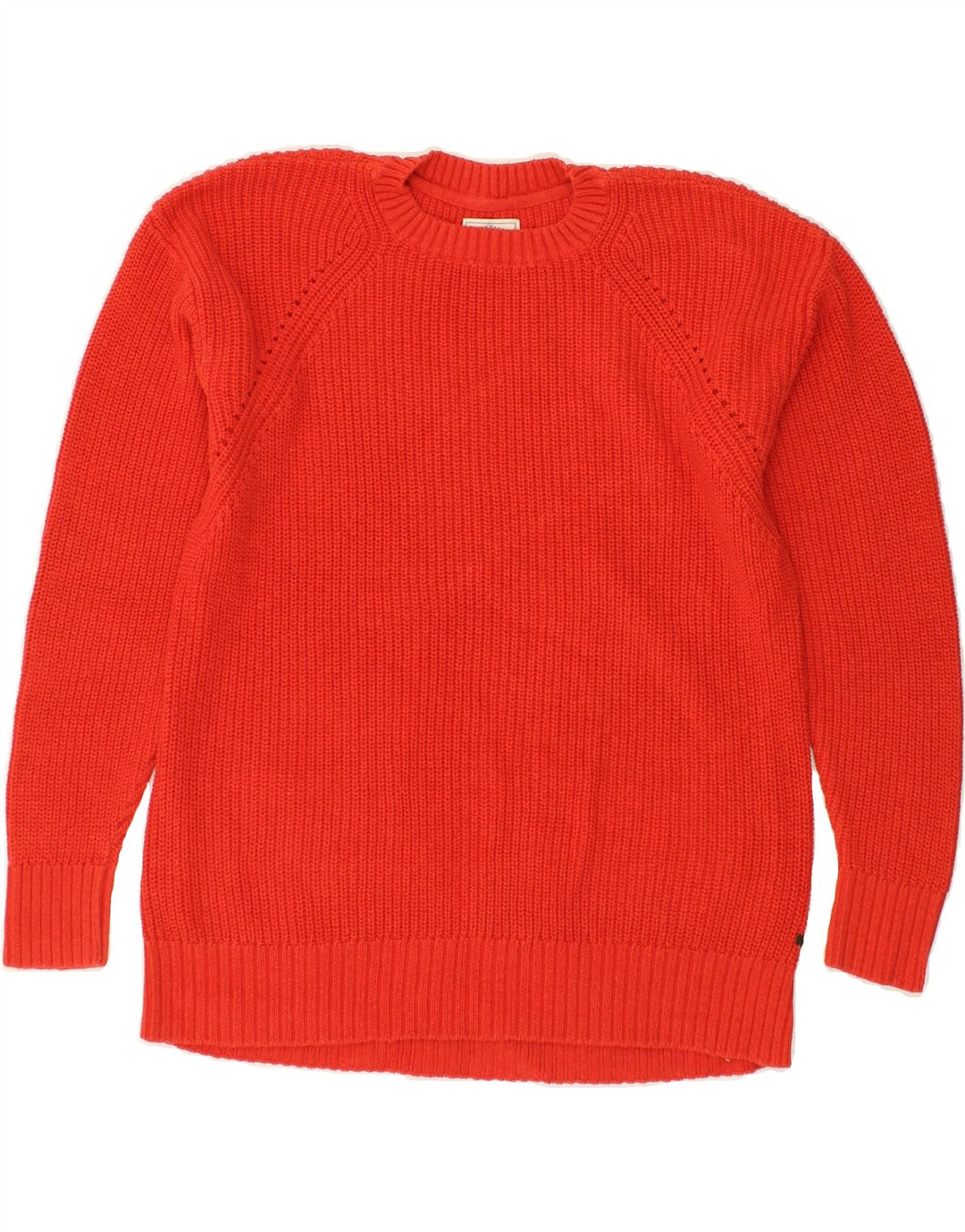 FAT FACE Womens Crew Neck Jumper Sweater UK 10 Small Red Cotton | Vintage Fat Face | Thrift | Second-Hand Fat Face | Used Clothing | Messina Hembry 