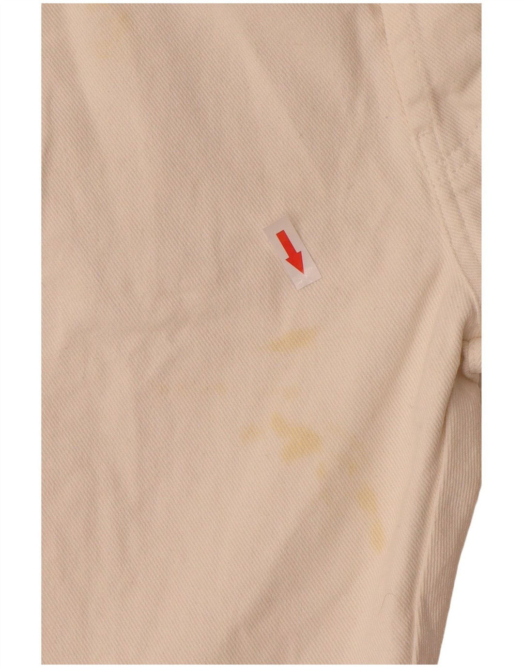 Hugo Boss Straight Jeans til mænd W32 L34 Off White Bomuld