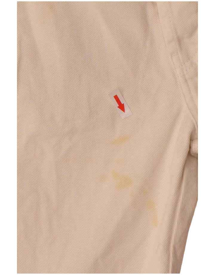 Hugo Boss Straight Jeans til mænd W32 L34 Off White Bomuld