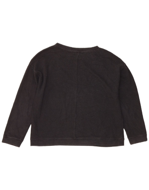 Zara Sweatshirt Jumper UK 14 Medium Marineblå Bomuld
