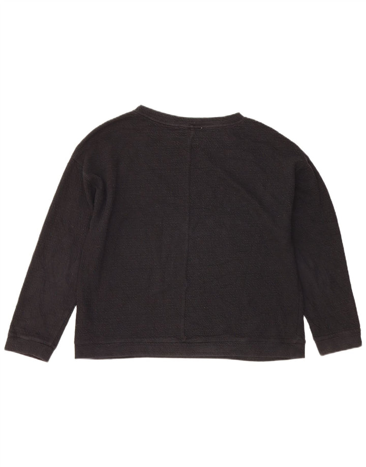 Zara Sweatshirt Jumper UK 14 Medium Marineblå Bomuld