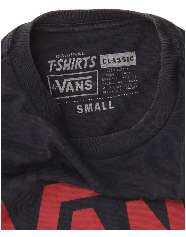 Vans Herre Classic Fit Grafisk T-shirt Top Lille marineblå bomuld